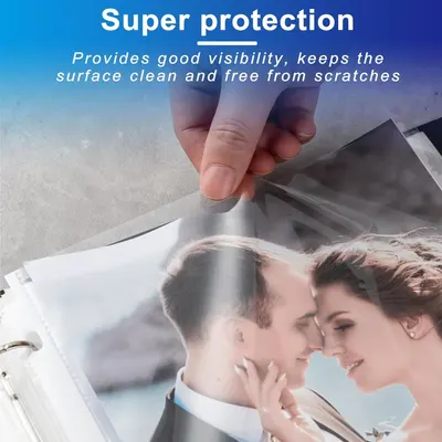 Communicates that the protective film keeps surfaces clean, scratch-free, and maintains good visibility, reassuring shoppers about the product's protective qualities.