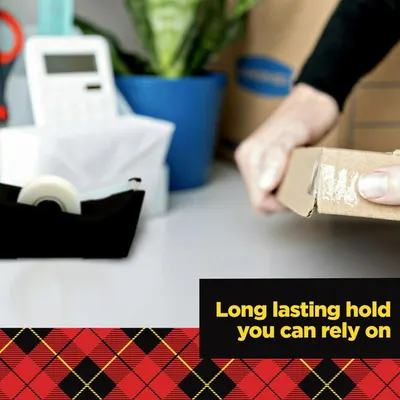 Communicates that the product provides a reliable, durable adhesive hold that customers can depend on for their labeling or packaging needs.