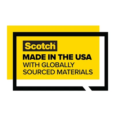 Communicates the Scotch brand identity and emphasizes the product's USA manufacturing origin to build trust and brand credibility with shoppers.