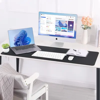 Showcases the product in a real-world home office environment to help shoppers visualize how it fits into their workspace and daily life.