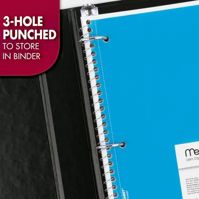 Communicates that the product is pre-punched with 3 holes for easy storage in a standard binder, emphasizing convenience and organization.