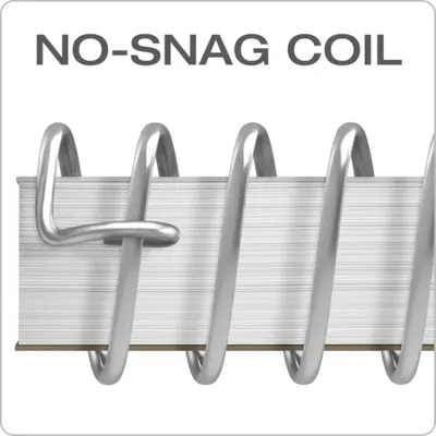 Highlights the unique coil structure that prevents snagging, reassuring shoppers of smooth, tangle-free operation.