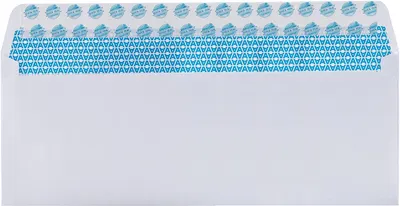 Demonstrates the product's security feature with a tamper-evident seal strip, reassuring customers that the envelope provides secure, verifiable closure for sensitive documents or items.