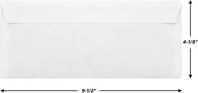 Communicates the exact physical dimensions of the envelope to help shoppers understand the size and ensure it fits their needs.