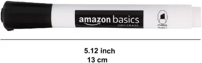 Communicates the exact physical length of the dry-erase marker (5.12 inches / 13 cm) to help shoppers understand the product's size.