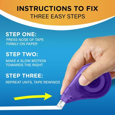 Provides clear step-by-step instructions on how to fix and rewind the tape dispenser, helping customers understand proper usage and troubleshooting.