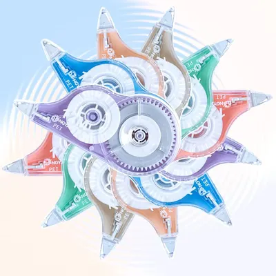 Displays the brand's product lineup in multiple colors arranged in a visually appealing circular pattern to help shoppers see all available color options and understand the product variety offered.