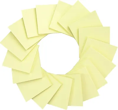 Displays the product in a clean, catalog-style format on a white background to show the quantity and appearance of the sticky notes included in the package.