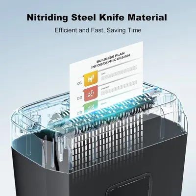 This image reveals the internal structure and components of the product, highlighting the nitriding steel knife material and mechanical design to communicate quality, engineering sophistication, and…