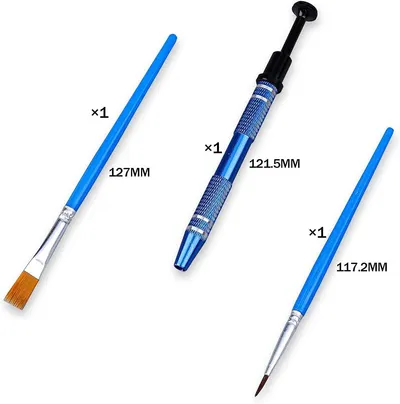Shows the customer exactly what tools are included in the kit with their quantities and dimensions, helping them understand the complete package they will receive. Provides precise length…