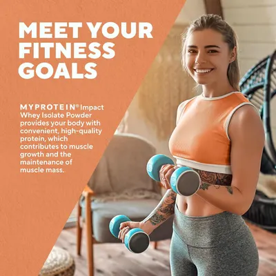 Showcases the product in a real-world fitness setting to help shoppers visualize using the protein powder as part of their active lifestyle and fitness routine.