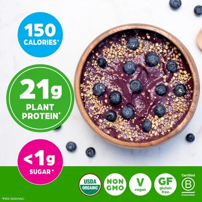 Communicates the product's nutritional performance metrics to appeal to health-conscious shoppers looking for low-calorie, high-protein, low-sugar options. Reassures shoppers that the product meets…