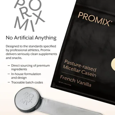 Communicates the brand's core values and quality standards, emphasizing clean ingredients, professional-grade formulation, and transparency to build trust and differentiate Promix from competitors.