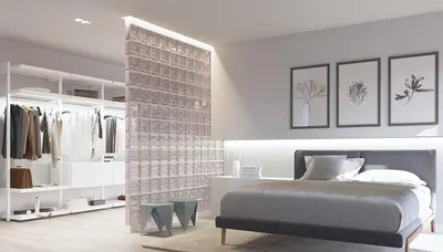 Demonstrates the product in a real-world bedroom setting to show how it functions as an elegant room divider and design element, helping shoppers visualize its aesthetic and spatial benefits.