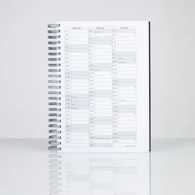 Shows the product (spiral-bound calendar/planner) in a clean, catalog-style format on a white background with no text or design overlays, allowing shoppers to see the physical product clearly.