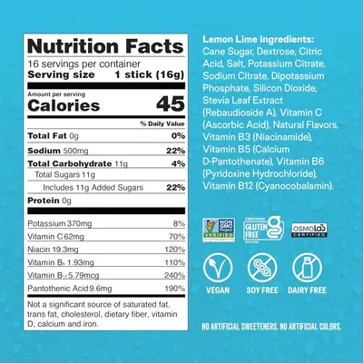 Communicates multiple product benefits including detailed nutritional information, clean ingredient list, multiple dietary certifications, and absence of artificial additives to reassure…