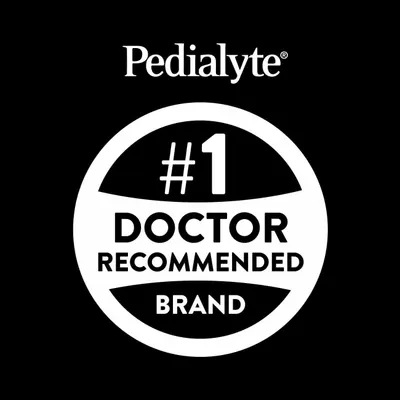 Communicates brand authority and trust by highlighting that Pedialyte is the number one doctor-recommended brand, reassuring shoppers of its credibility and professional endorsement.