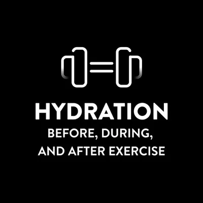 Communicates that the product supports hydration before, during, and after exercise, positioning it as essential for workout performance and recovery.