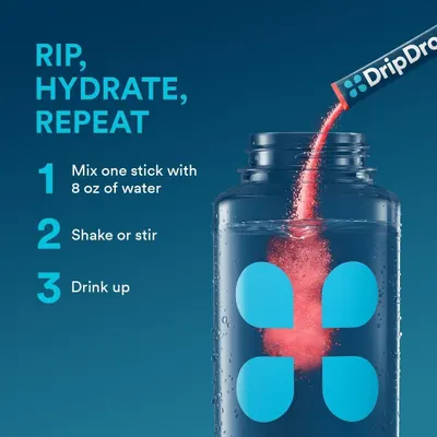 Provides clear step-by-step instructions on how to prepare and consume the hydration product, making it easy for shoppers to understand the simple usage process.