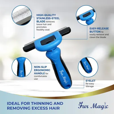 Breaks down the physical components and features of the pet grooming tool to help shoppers understand the product's construction and functional parts. Showcases multiple distinct benefits of the…