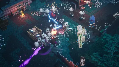Showcases the game in action with multiple characters engaged in cooperative combat, demonstrating the multiplayer gameplay experience and dynamic action to attract potential players.