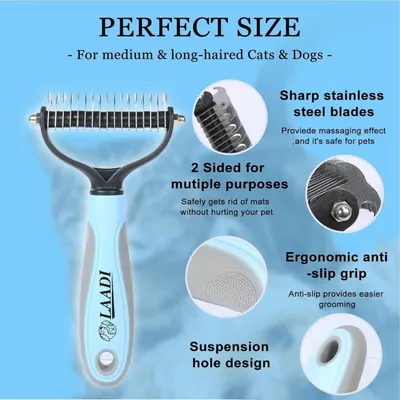 Breaks down the physical components and design features of the pet grooming tool to help shoppers understand its construction and functional parts. Showcases multiple distinct benefits of the…