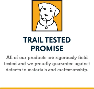 Builds trust by communicating the brand's commitment to rigorous field testing and quality assurance against defects.