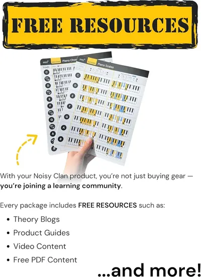 Emphasizes that purchasing the product grants access to free educational resources and a learning community, adding value beyond the physical product.