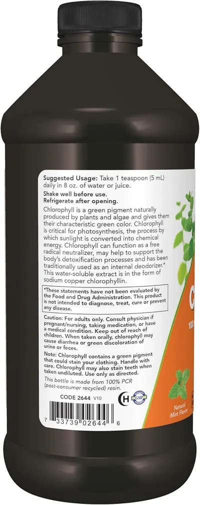 Displays the back label of the product with usage instructions, product information, and barcode for shopper reference.