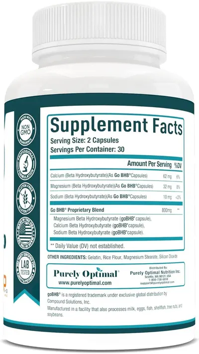 Displays the product bottle with full supplement facts panel visible for shoppers to review ingredients and nutritional information.