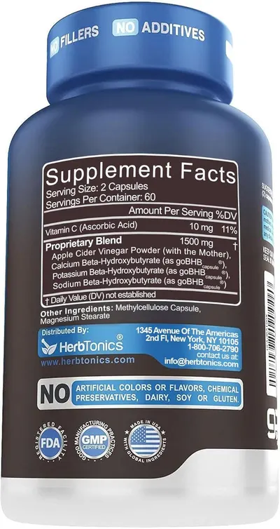 Clean white background image showing the product label with supplement facts and certification badges.