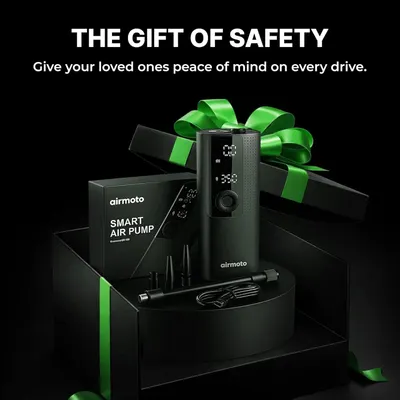 Positions the product as a thoughtful safety gift for loved ones, with gift packaging and ribbon emphasizing the gifting occasion. Shows everything included…