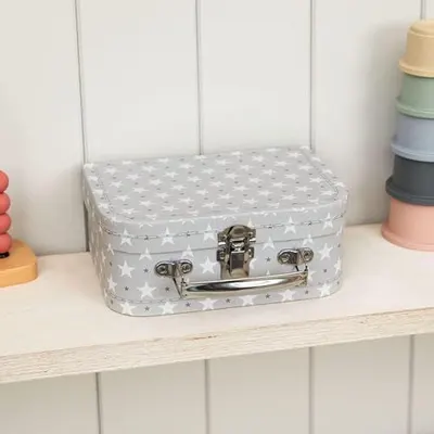 Shows the product styled in a real-world nursery or children's room setting to help shoppers visualize how it fits into their home decor.