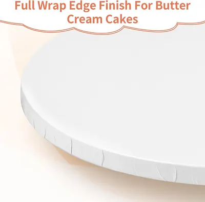 Highlights the clean, finished edge design that provides a professional appearance for buttercream cakes.