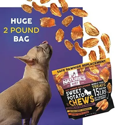 Highlights the large quantity (2 pounds) of the product to communicate value and long-lasting supply for pet owners. Emphasizes the generous bag size as a key benefit for shoppers looking for value…
