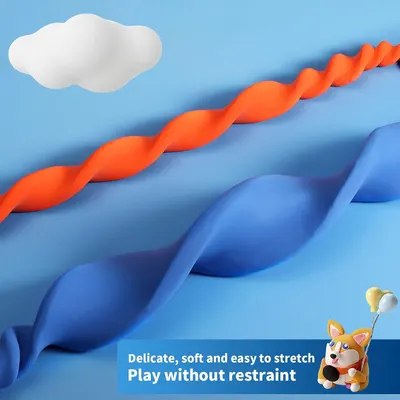Highlights the clay's soft, delicate, and easy-to-stretch texture to reassure parents that children can play freely without physical restraint.
