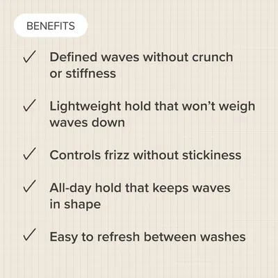 Showcases multiple key benefits of the product in a checklist format to reassure shoppers of its comprehensive performance.