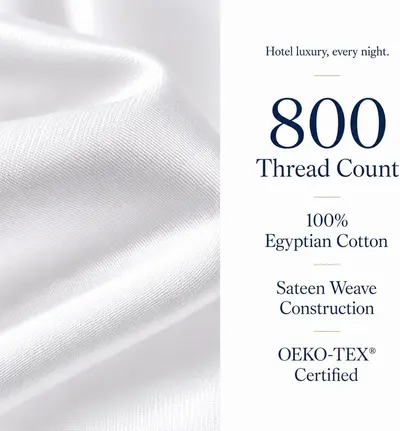 Highlights multiple premium quality features and certifications to communicate luxury, material quality, and safety standards.