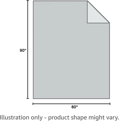 Provides exact physical dimensions of the blanket to help shoppers understand the size and ensure it fits their needs.