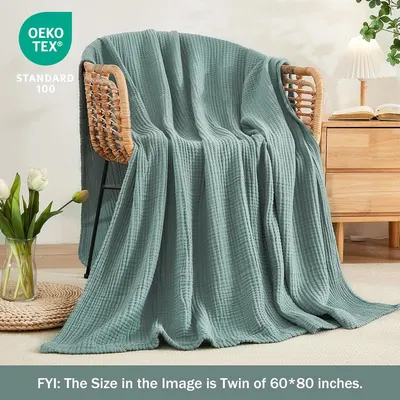 Displays the OEKO-TEX certification to reassure shoppers that the blanket is tested for harmful substances and safe for use. Provides the exact dimensions of…