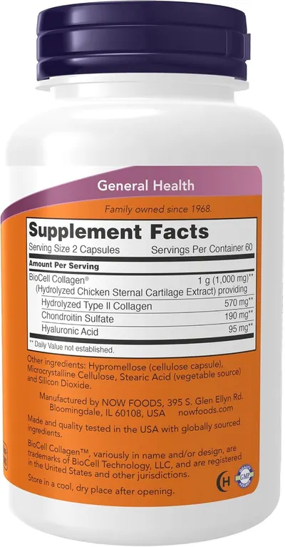 Provides detailed nutritional information and ingredient transparency for the supplement product.