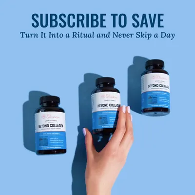 Promotes the subscription option to encourage recurring purchases by emphasizing convenience and consistency for lasting results.