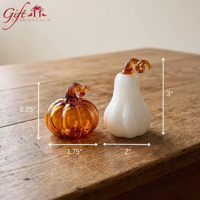 Shows the exact physical dimensions of both product variants (2.25 inches and 3 inches tall) with measurement arrows to help shoppers understand the compact size. Positions the product as a gift…
