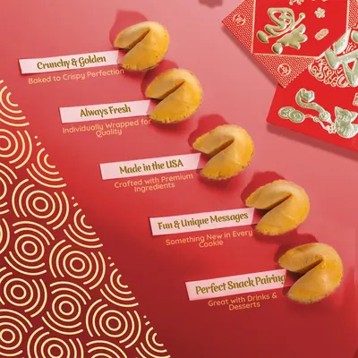 Highlights five distinct product benefits in a segmented layout to communicate quality, freshness, origin, uniqueness, and versatility.