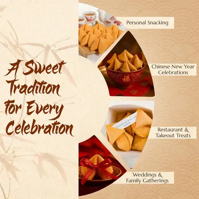 Demonstrates multiple use cases and occasions where the product fits, from personal snacking to celebrations and events.