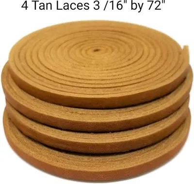 Shows the exact dimensions and quantity of the laces included, helping shoppers understand the physical size and what they will receive.