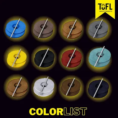 Displays the full range of available lace colors in a grid format, helping customers visualize all options and choose the color that matches their gear.