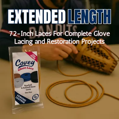 Emphasizes the 72-inch extended length of the laces, ideal for complete glove lacing and restoration projects.