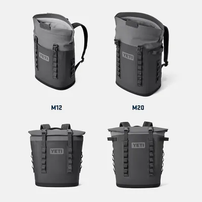 Displays the available size options (M12 and M20) within the product line to help shoppers choose the right capacity for their needs.