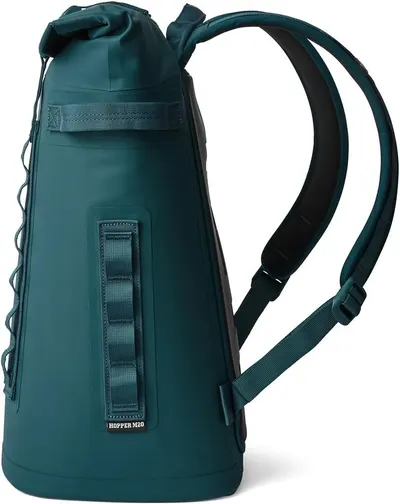 Displays the side profile of the backpack on a clean white background to show its shape and strap configuration.